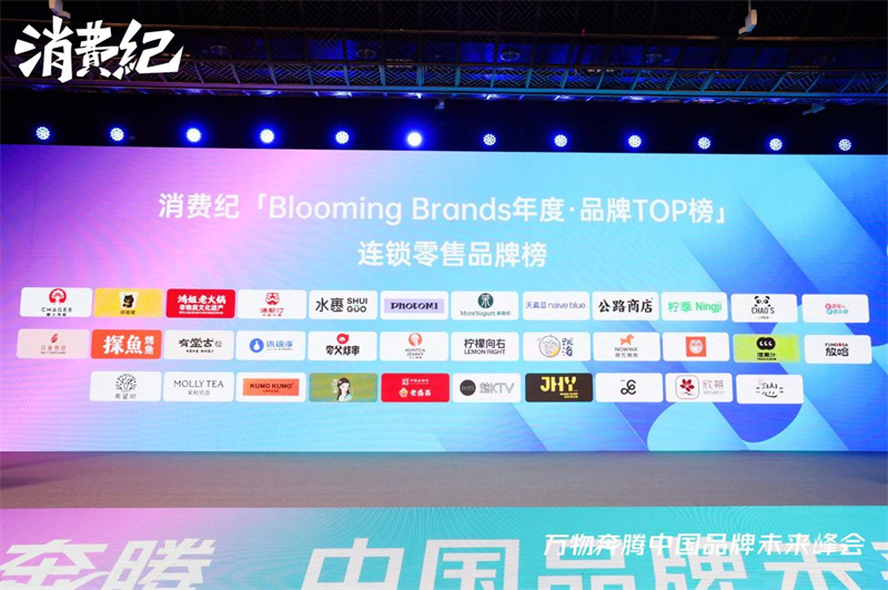 以品牌力量助力消费市场振兴 ——甜啦啦荣获消费纪「Blooming Brands年度·品牌TOP100」